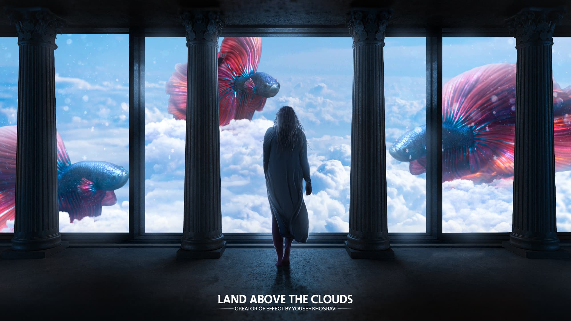 Photomontage Land above the clouds Design By @ikhosravy
