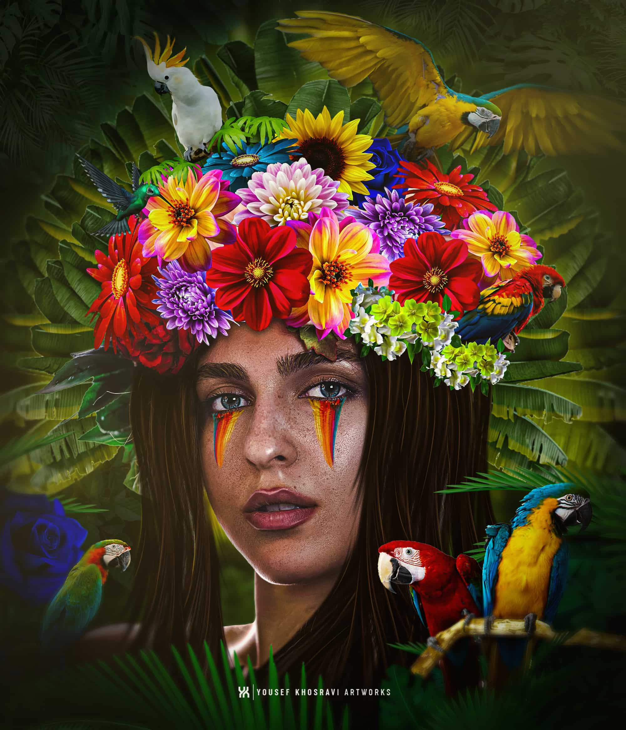 Photomontage Jungle Girl Design By @ikhosravy