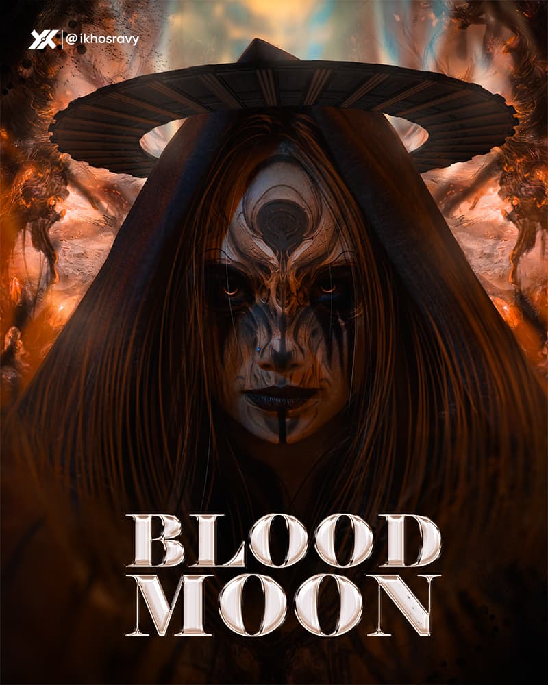 Photomontage Blood Moon Design By @ikhosravy